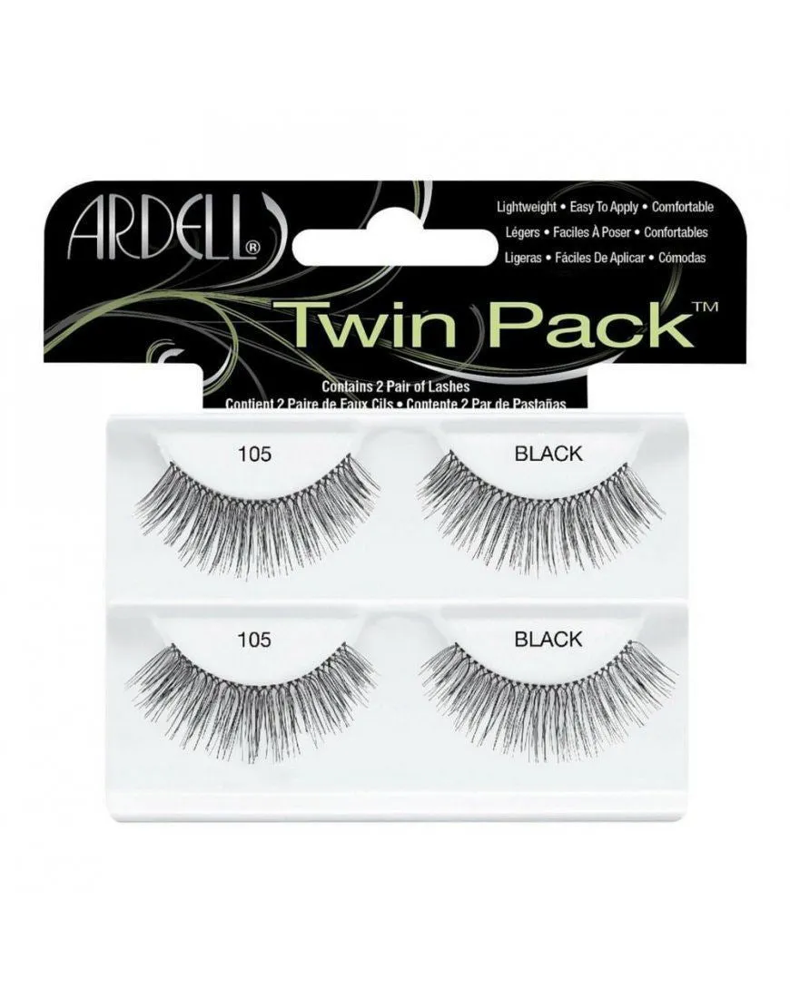 Ardell Twinpack Black Easy To Apply Full False Eye Lashes