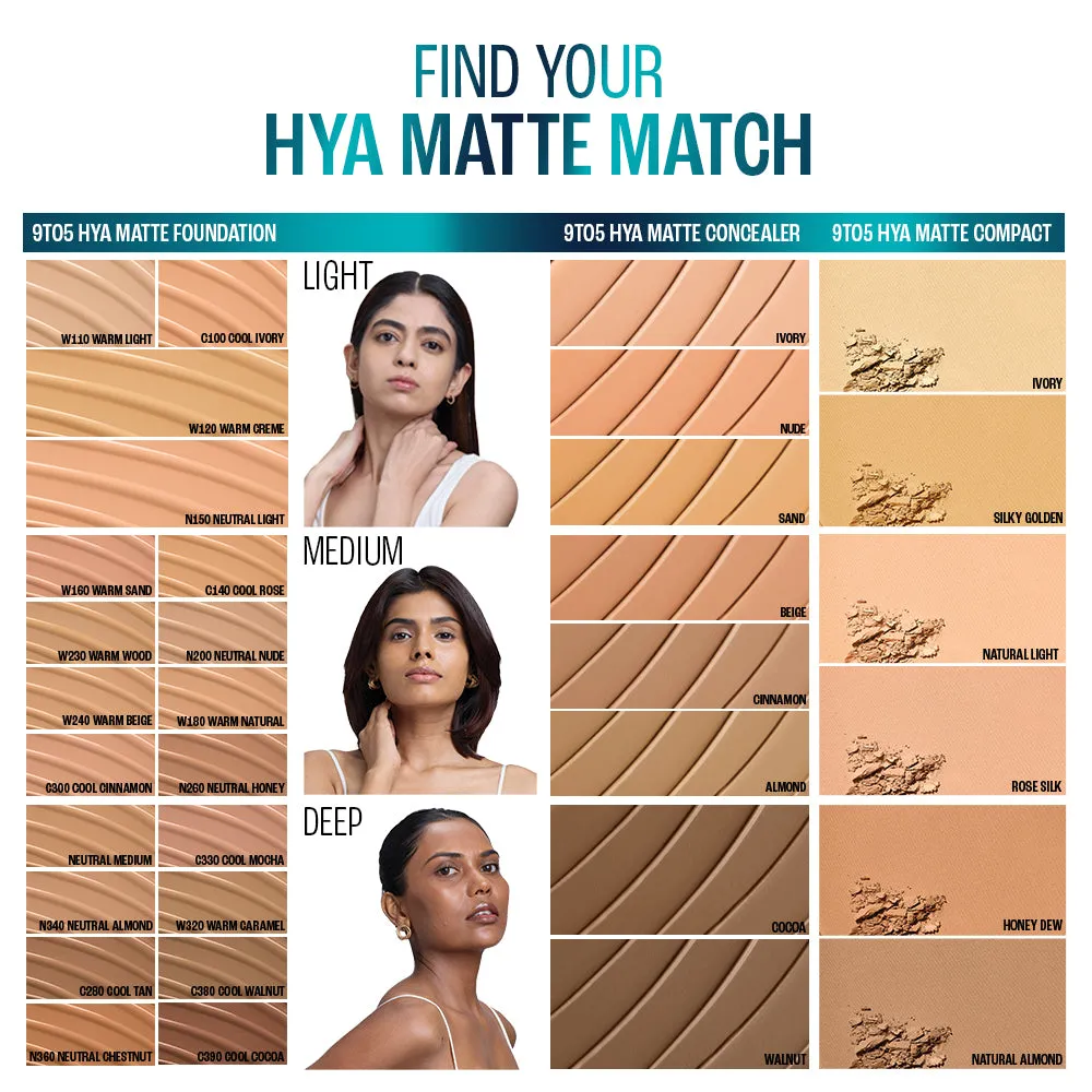 Lakmē 9to5 Hya Matte Foundation   Hyaluronic Acid