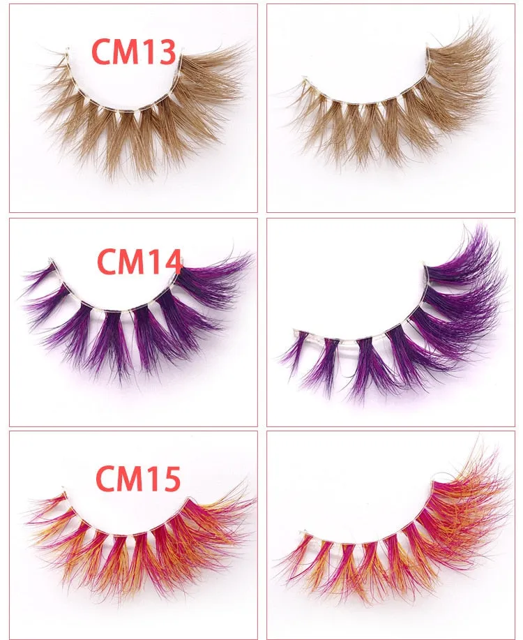 VenusFox Xinemilin BLONDE 3D mink fake lashes wholesale natural individual brown false eyelashes makeup 15 25mm lash extension supplies