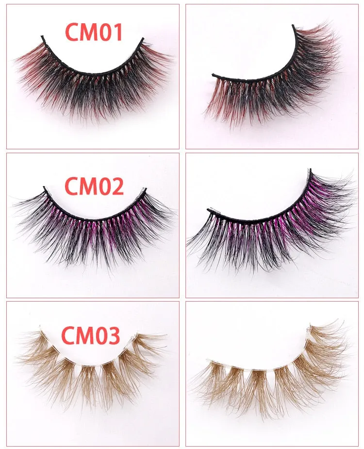 VenusFox Xinemilin BLONDE 3D mink fake lashes wholesale natural individual brown false eyelashes makeup 15 25mm lash extension supplies